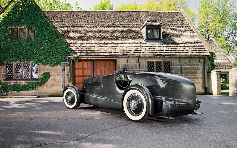 Black Vintage Car — Serene, Afternoon, Photograph, House