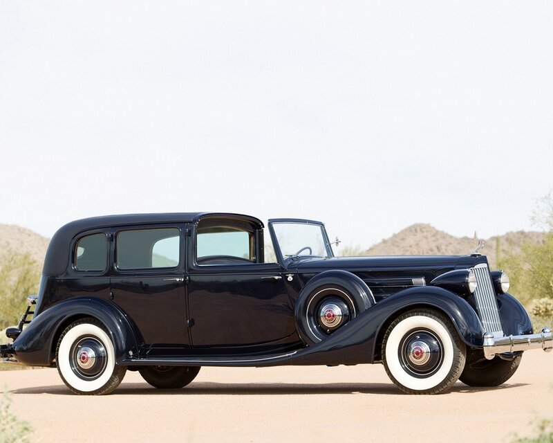 Black Vintage Car — Serene, Afternoon, Photograph, Mountains, Desert