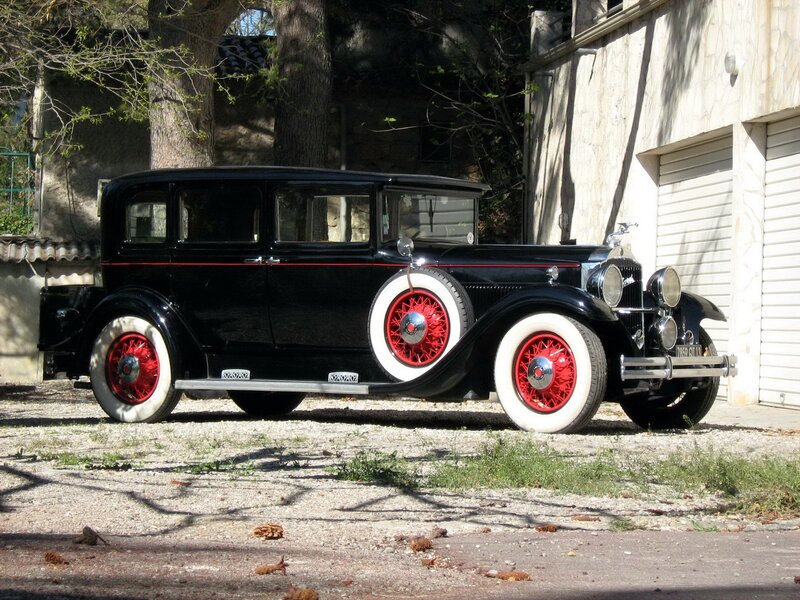 Black Vintage Car — Serene, Afternoon, Photograph, Tree, Building