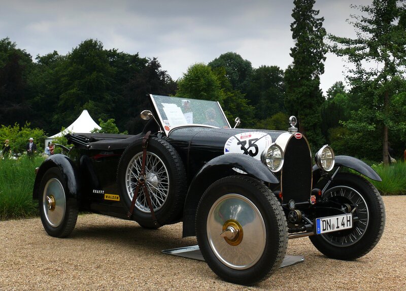 Black Vintage Car — Serene, Summer, Photograph, Trees