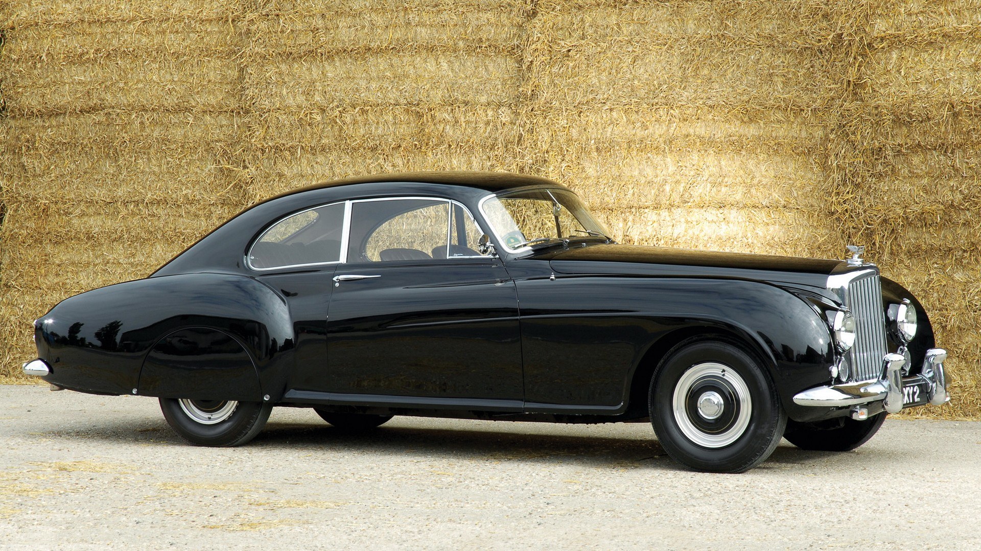 black vintage car side view