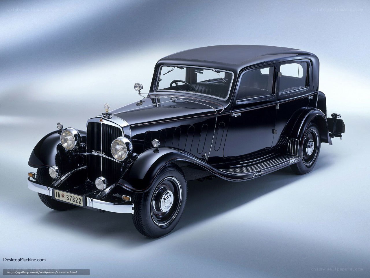 Black vintage car