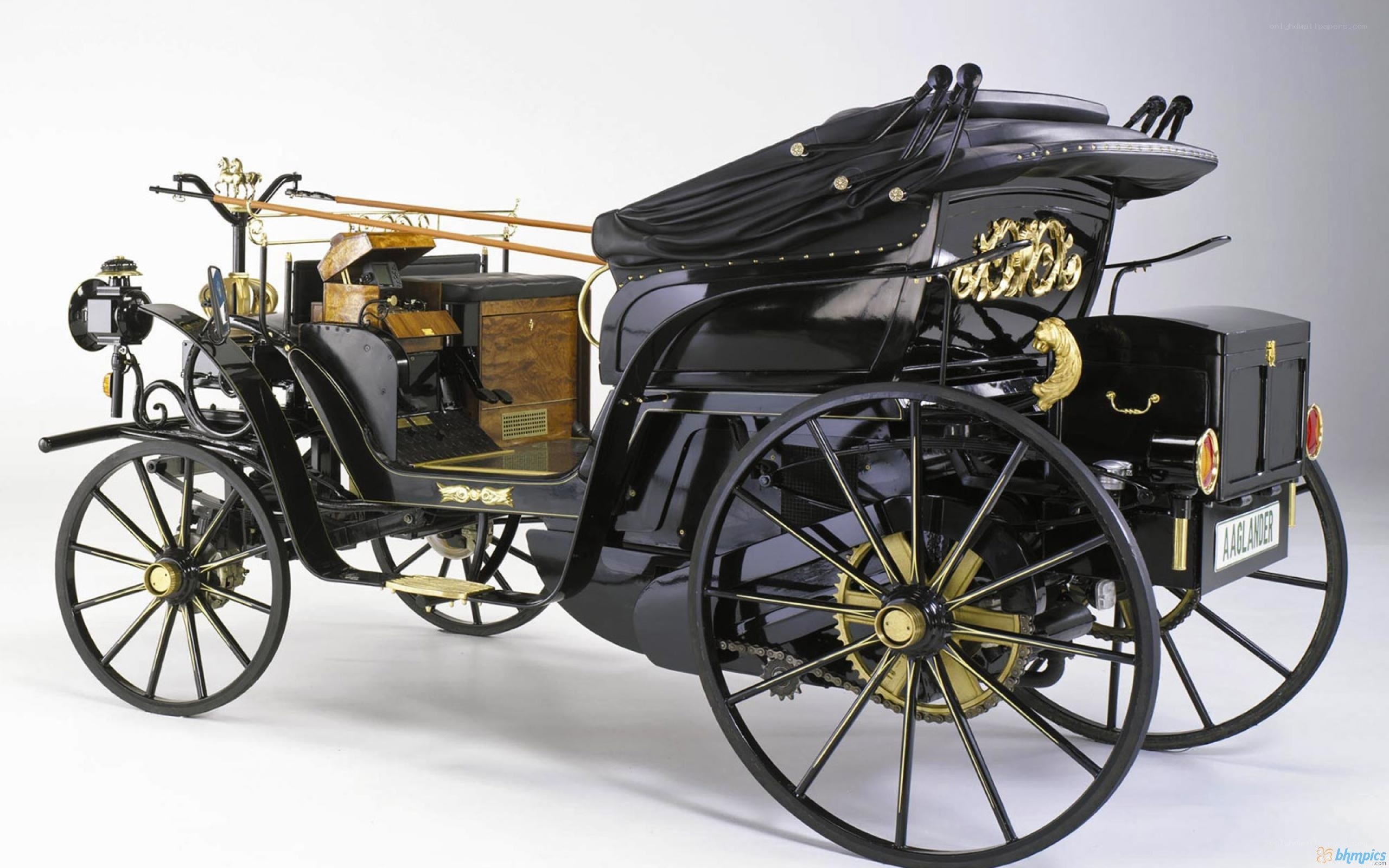 Black vintage carriage