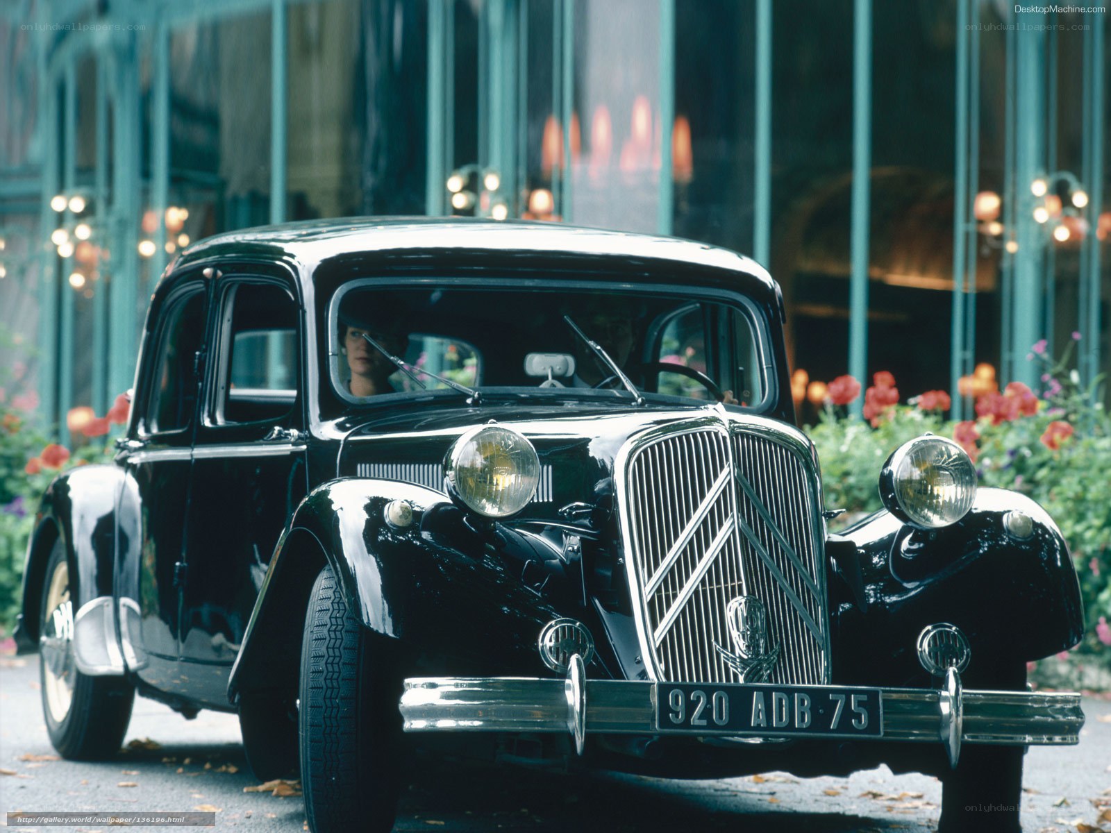 Black vintage Citroën car
