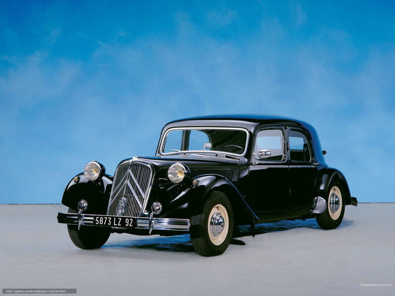 Black vintage Citroen car