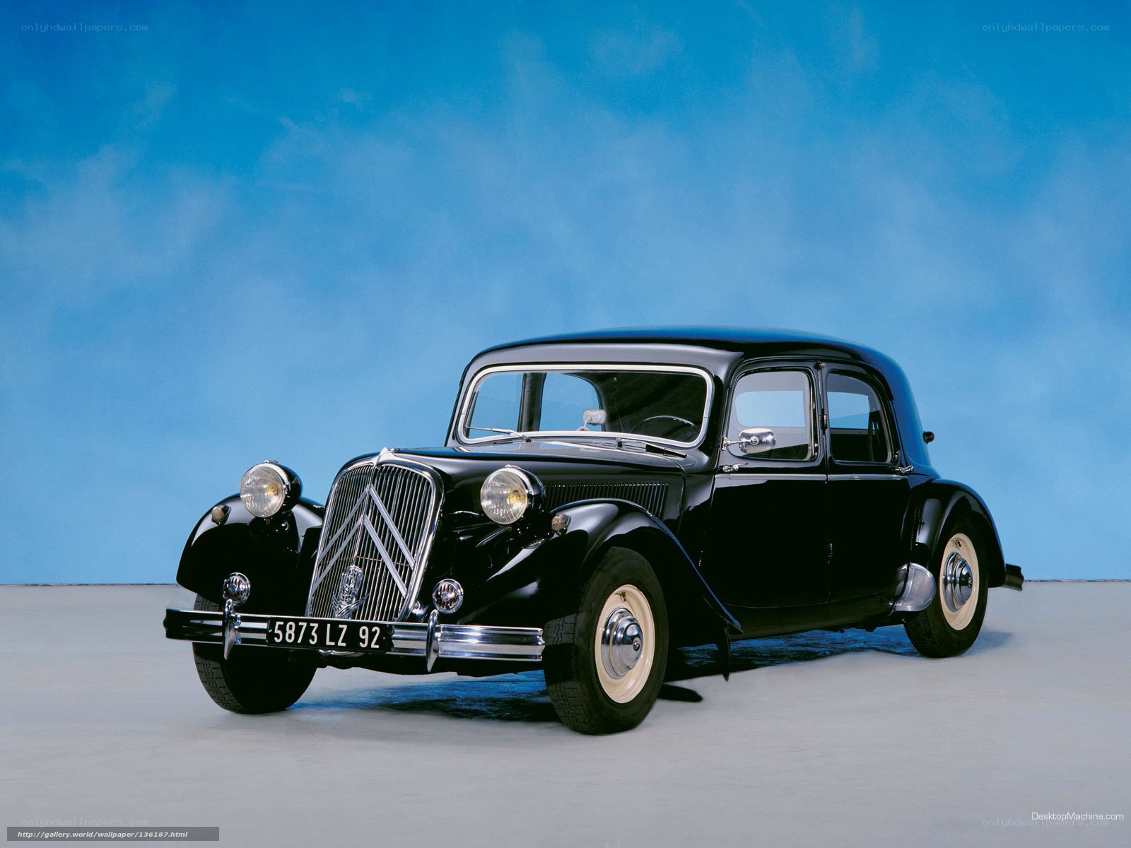 Black vintage Citroen car