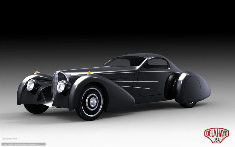 Black vintage concept car