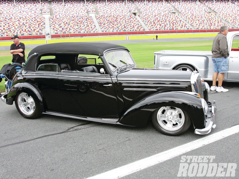 Black Vintage Convertible — Calm, Afternoon, Photograph, Man