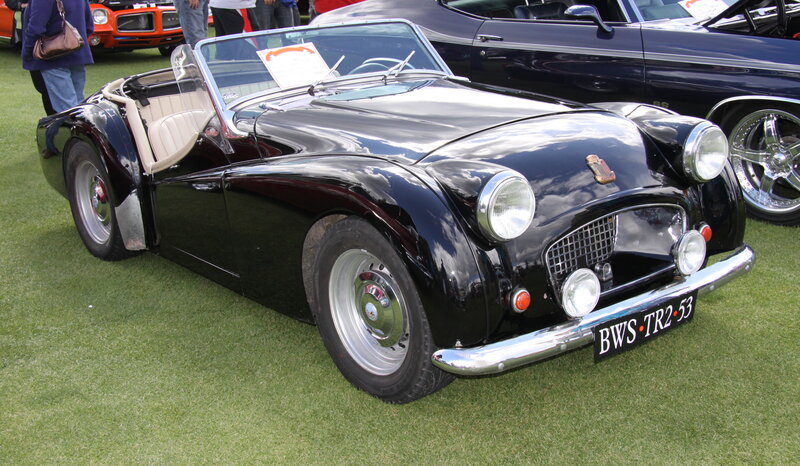 Black Vintage Convertible — Calm, Afternoon