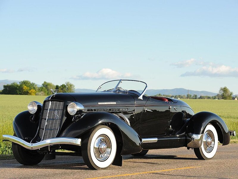 Black vintage convertible car