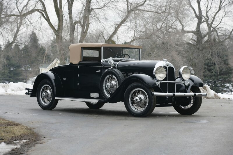Black vintage convertible car