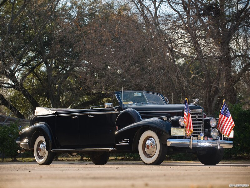 Black vintage convertible car