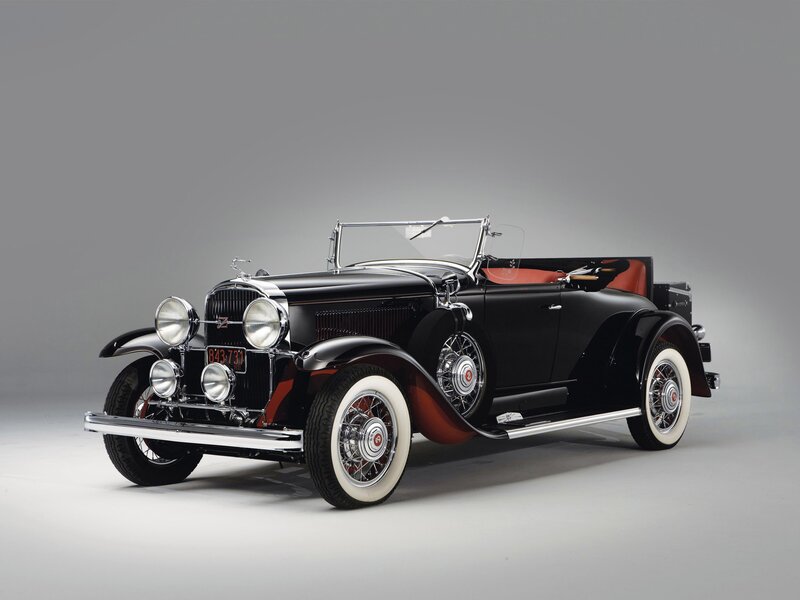 Black vintage convertible car