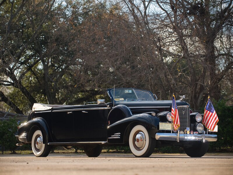 Black vintage convertible car