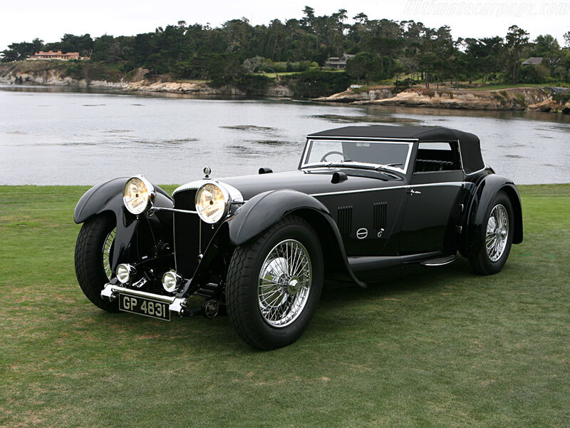 Black vintage convertible car