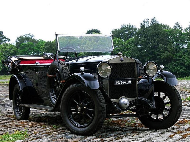 Black vintage convertible car