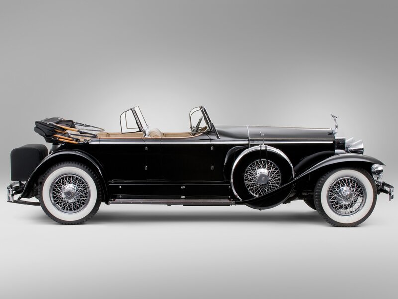 Black Vintage Convertible Car — Neutral, Photograph