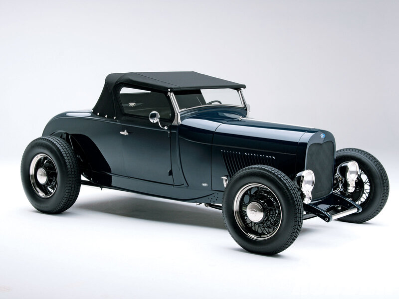 Black Vintage Convertible Car — Neutral