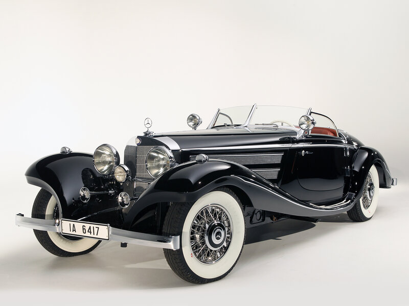 Black Vintage Convertible — Classic, Photograph
