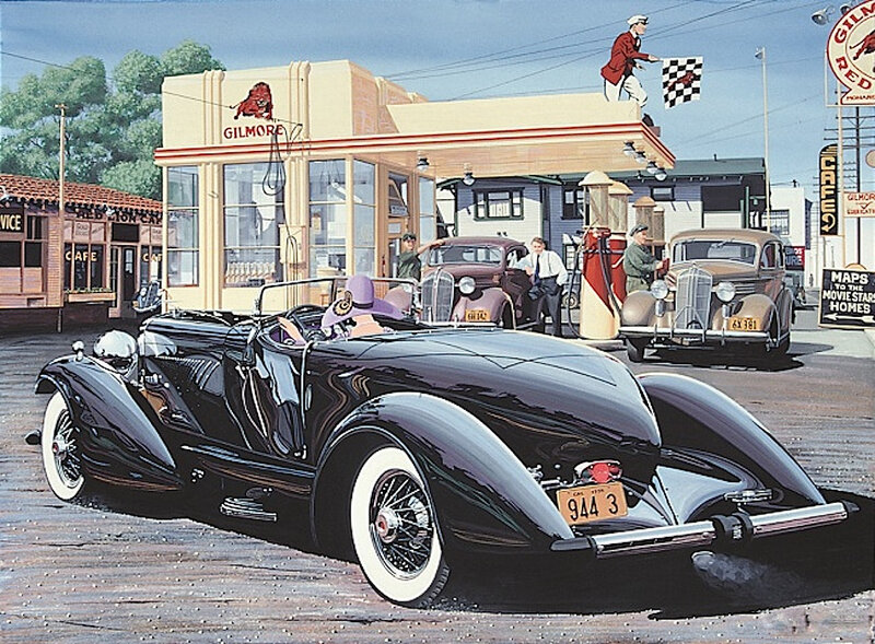 Black Vintage Convertible — Nostalgic