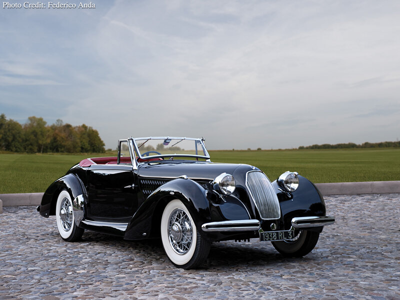 Black Vintage Convertible — Serene, Afternoon, Photograph, Car, Field