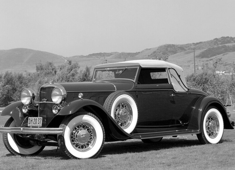 Black Vintage Convertible — Serene, Afternoon, Photograph, Hills, Trees