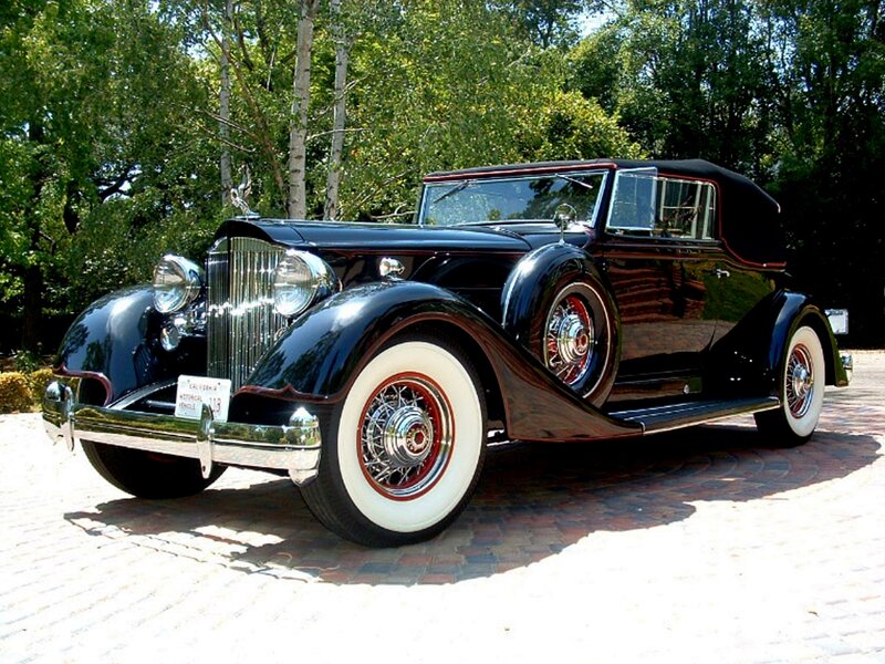 Black Vintage Convertible — Serene, Afternoon