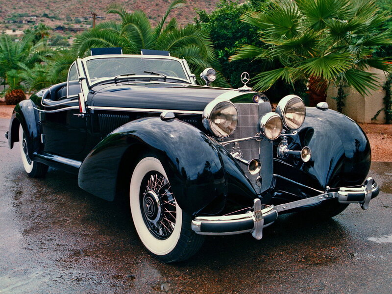 Black Vintage Convertible — Serene, Photograph