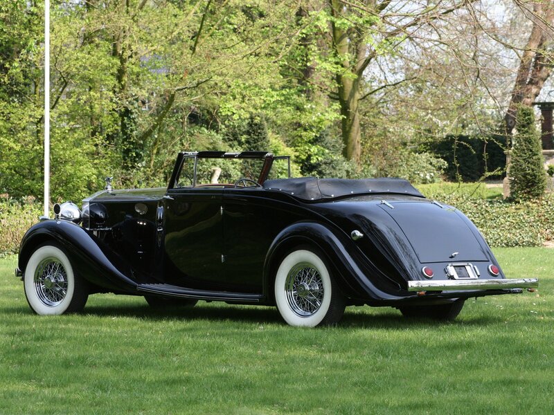 Black Vintage Convertible — Serene, Spring, Photograph, Car