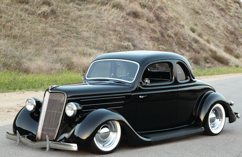 Black Vintage Coupe — Calm, Afternoon
