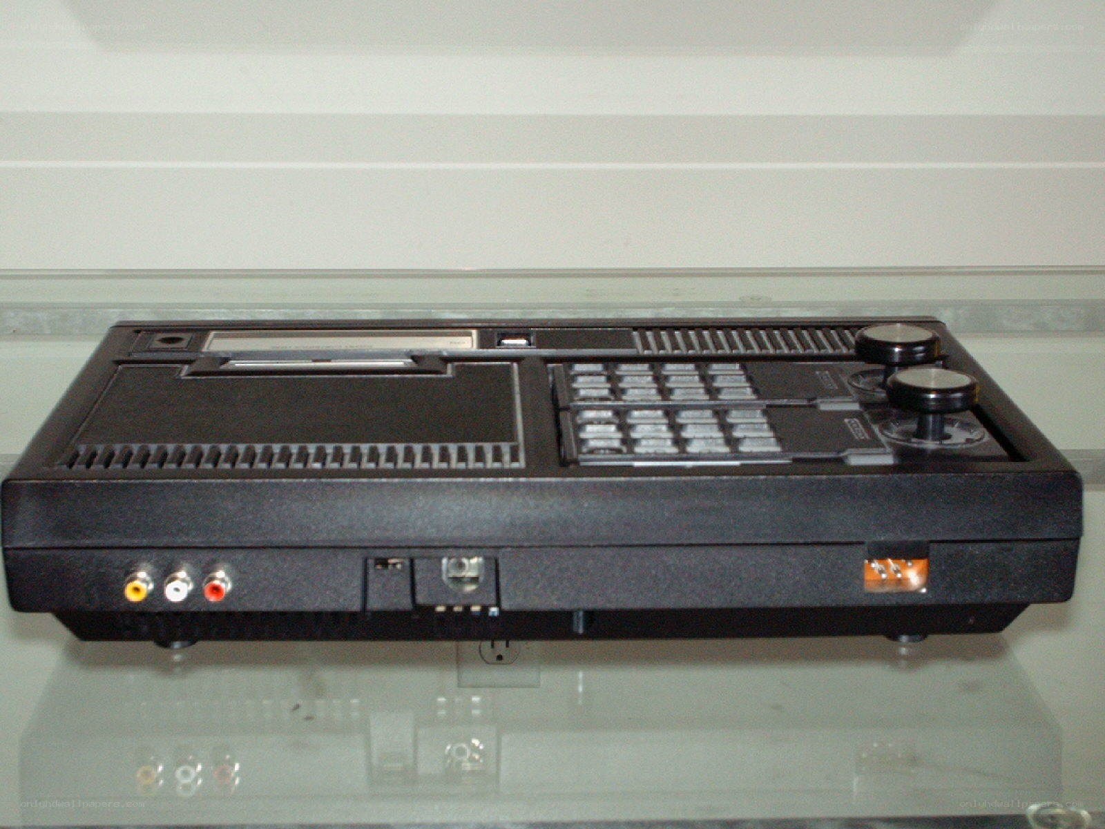 black vintage electronic device