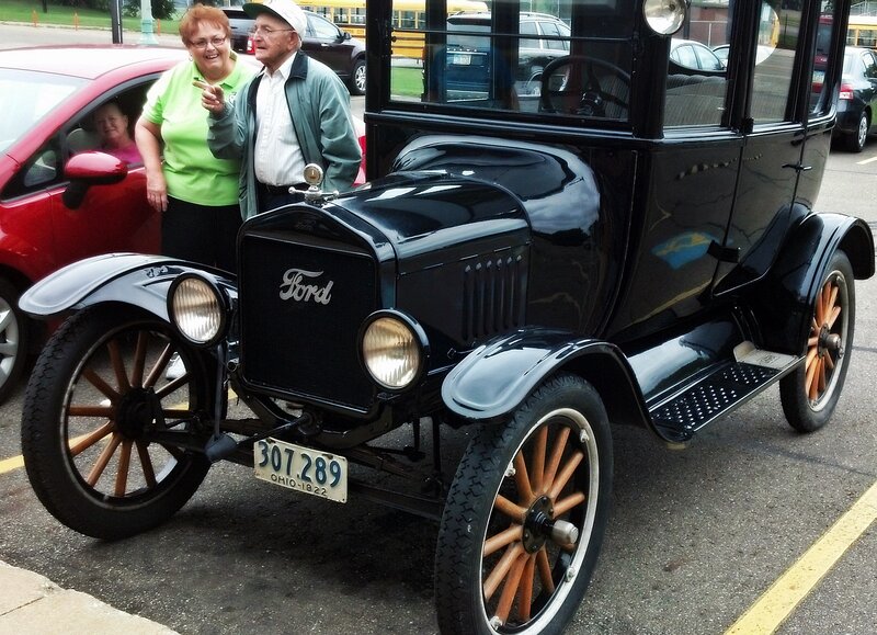 Black Vintage Ford Car — Casual, Afternoon