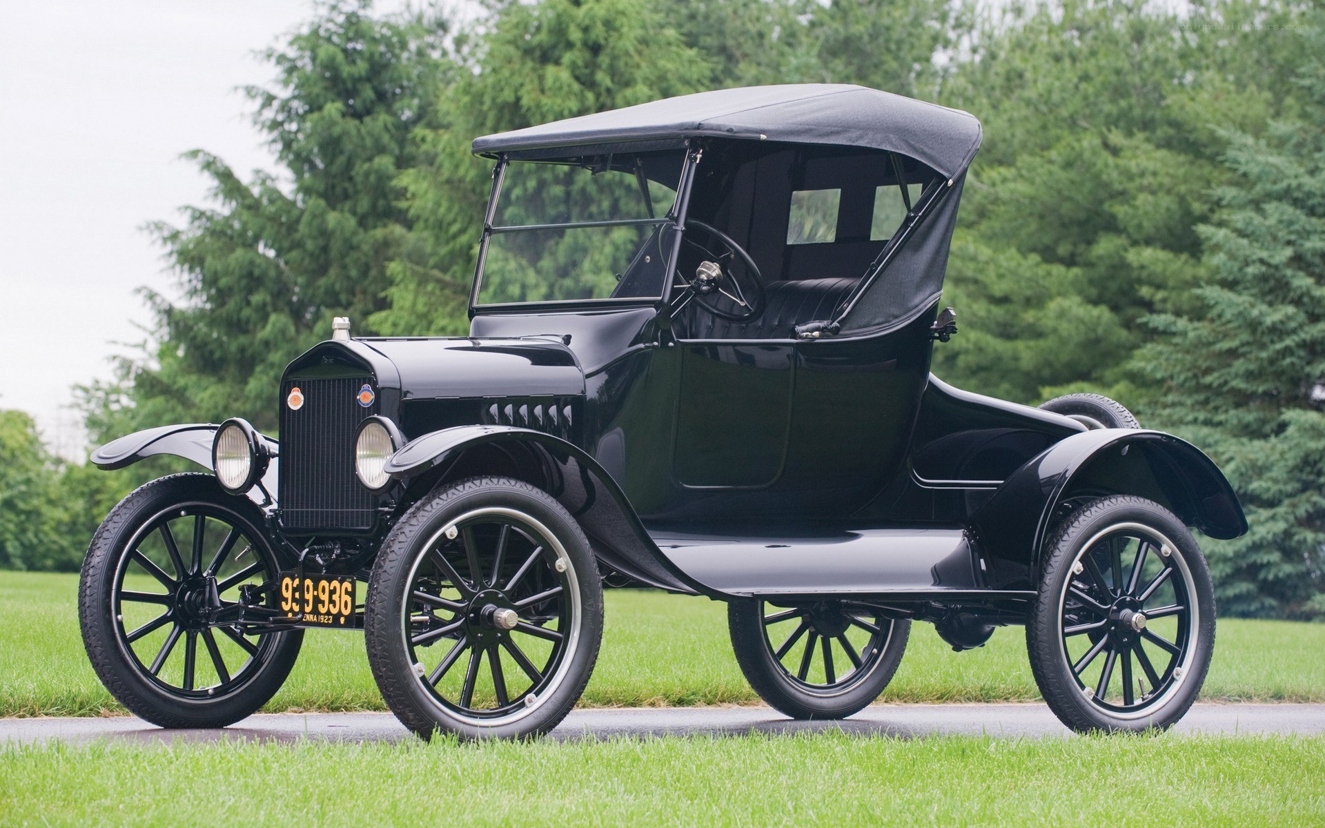 Black vintage Ford Model T