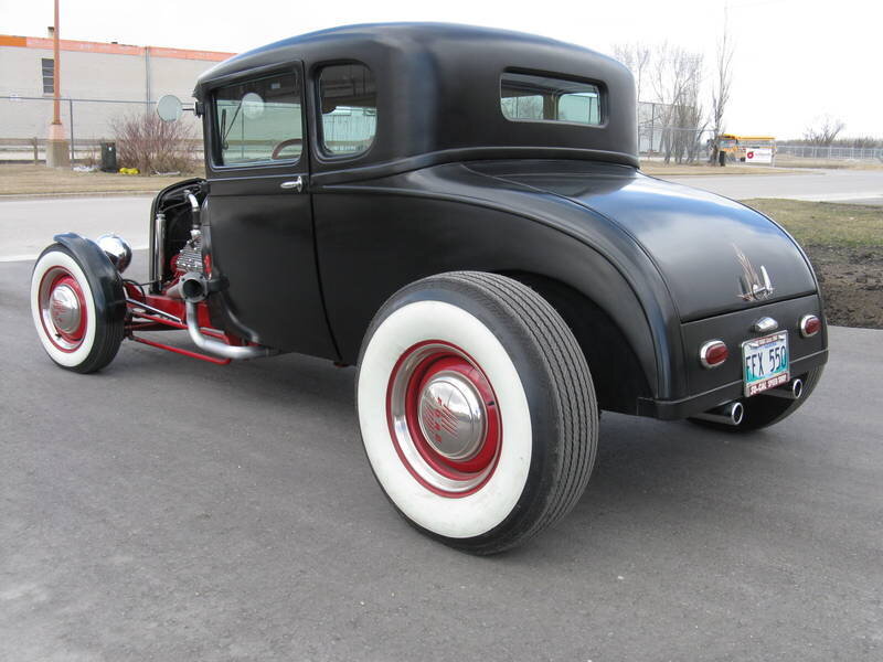Black Vintage Hot Rod — Calm, Afternoon