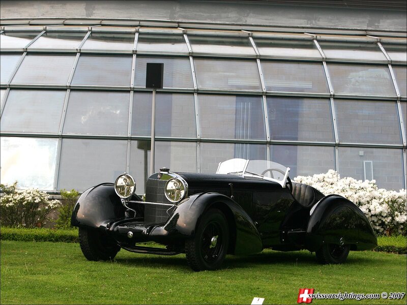 Black vintage Mercedes-Benz car