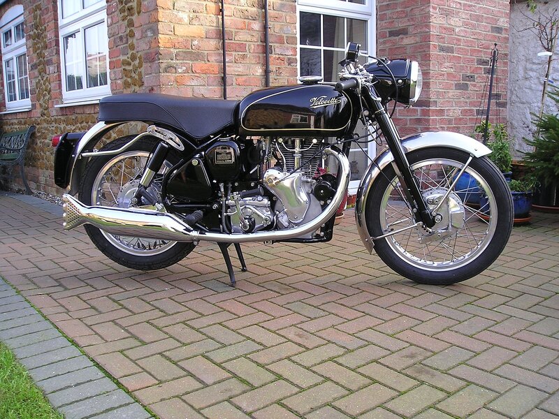 Black Vintage Motorcycle — Calm, Afternoon
