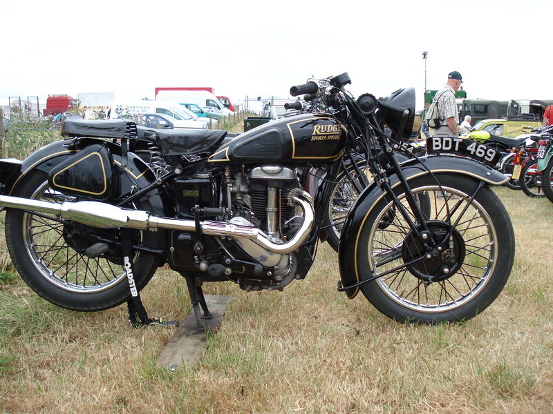 Black Vintage Motorcycle — Outdoor
