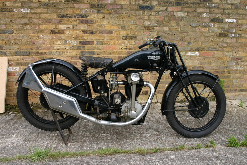 Black Vintage Motorcycle — Static