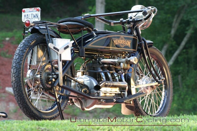 Black Vintage Motorcycle