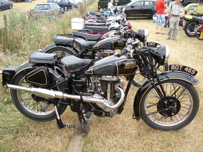 Black Vintage Motorcycles