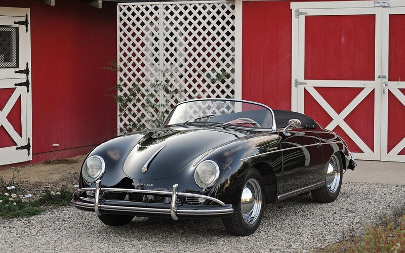 Black Vintage Porsche Car