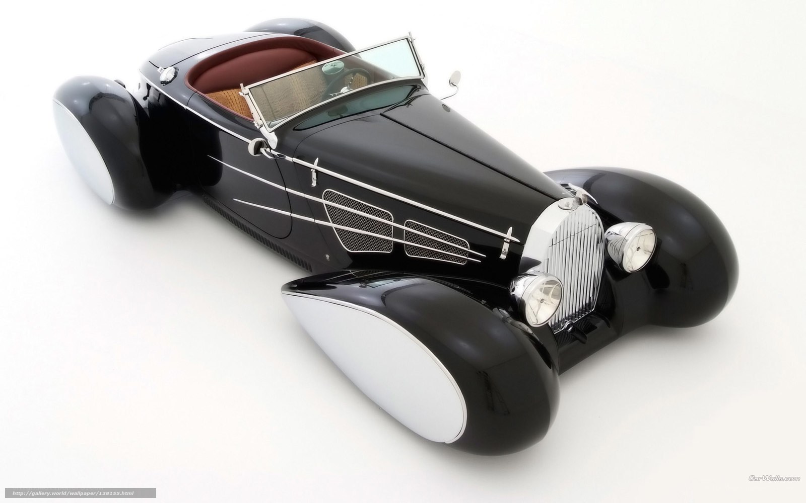 Black vintage race car
