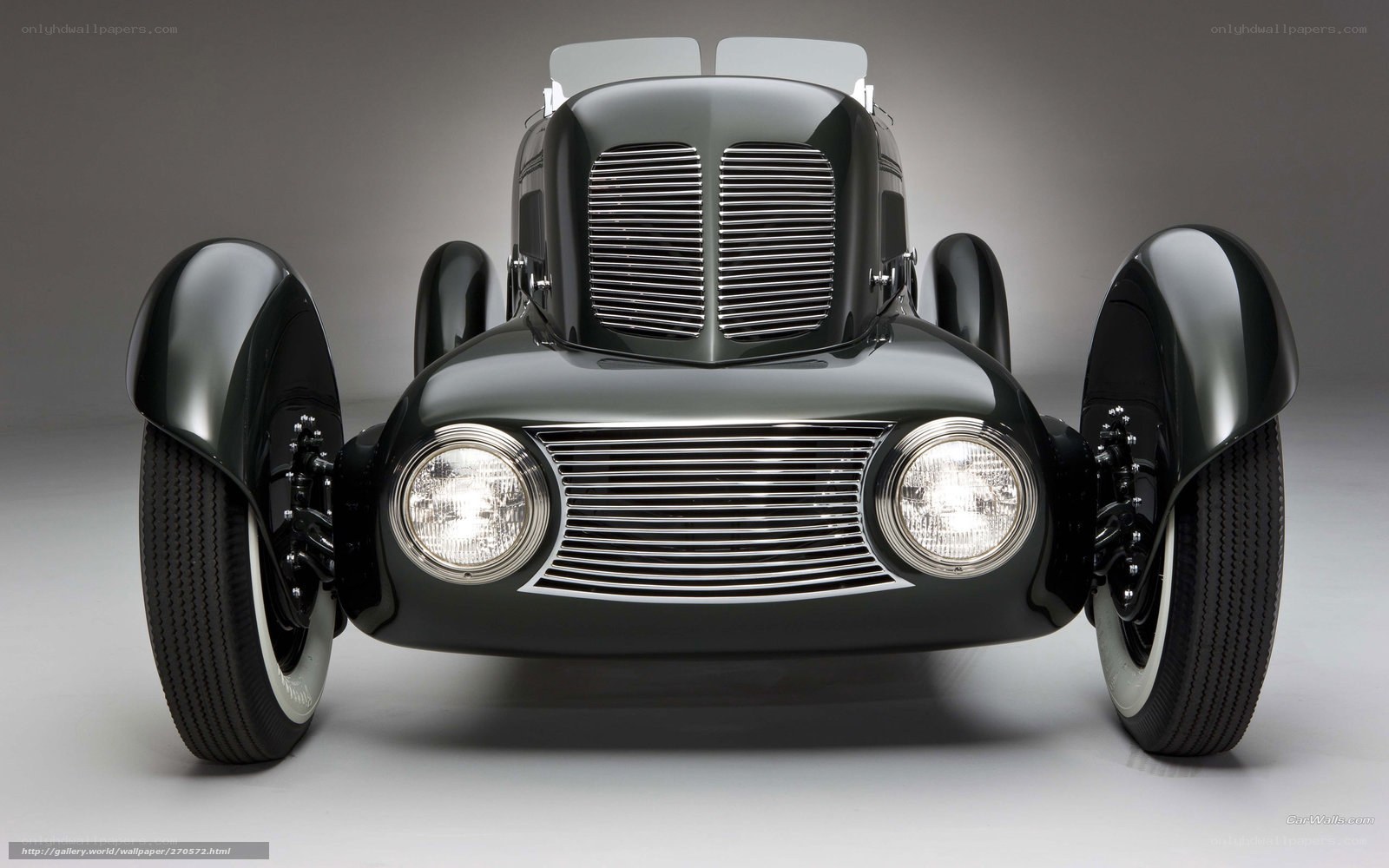 black vintage race car
