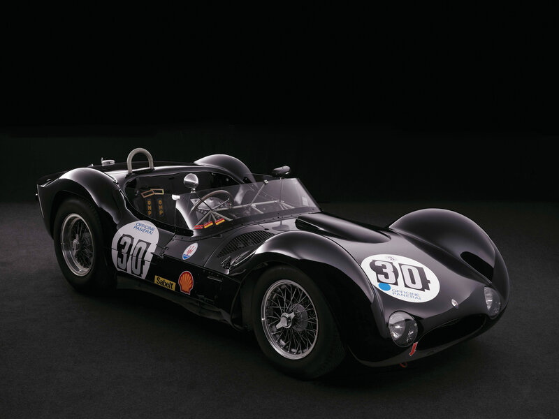 Black vintage race car