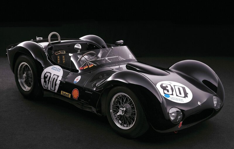Black vintage race car