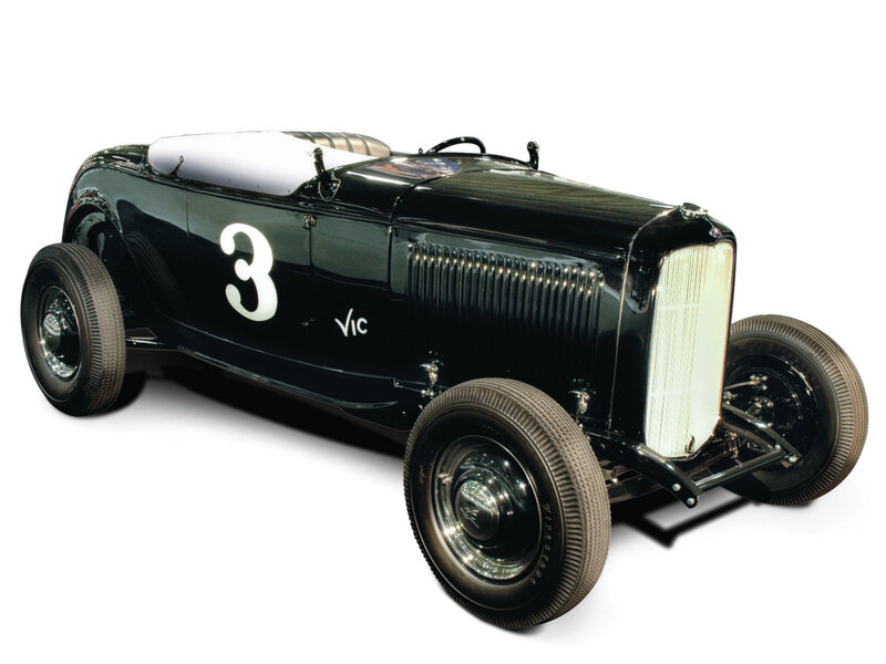 Black Vintage Race Car — Classic
