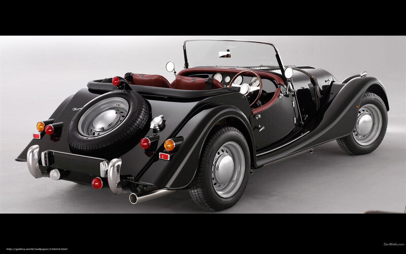 Black Vintage Roadster — Classic, Photograph