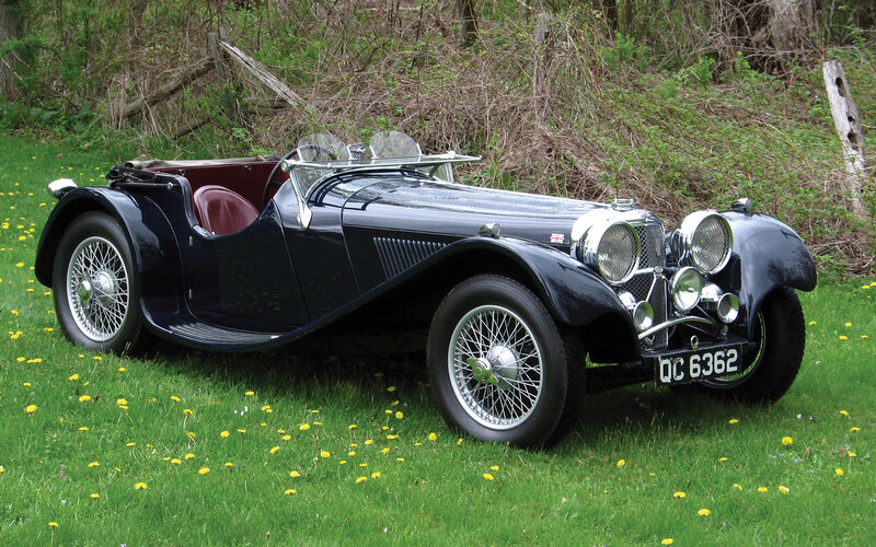 Black Vintage Roadster — Serene