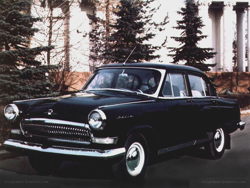 Black vintage sedan car
