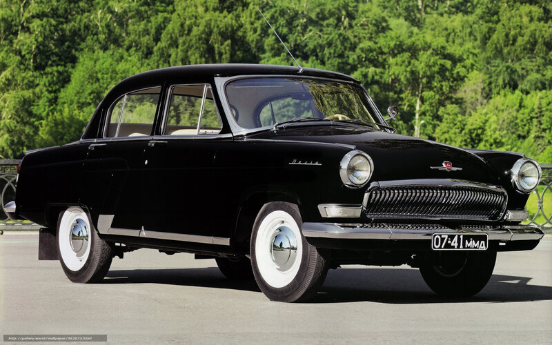 Black vintage sedan car
